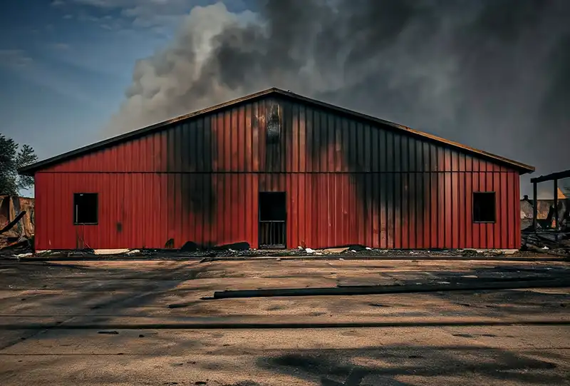 Steel Buildings California Wild Fire.