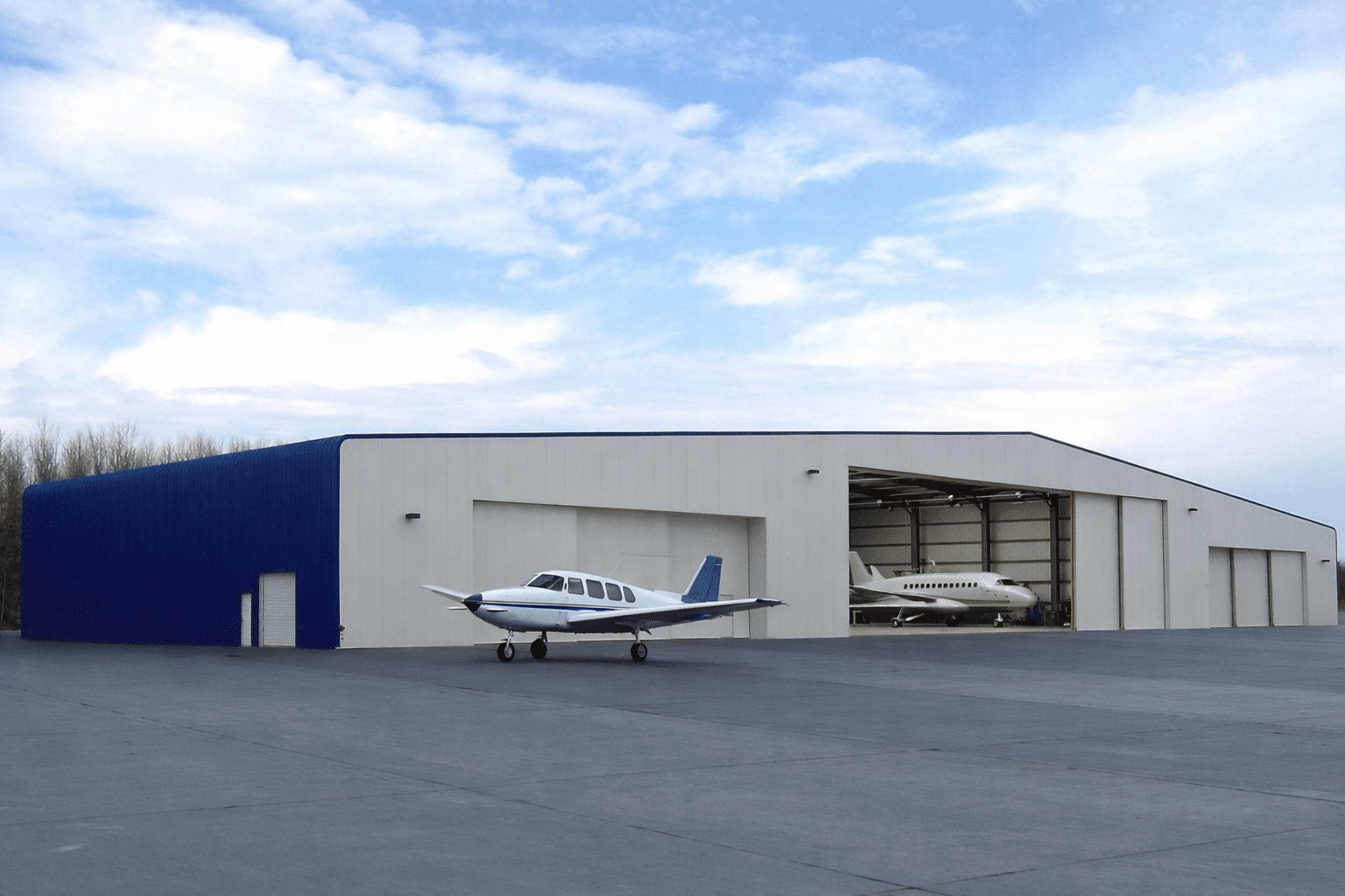 Steel-aircraft-hangar-washington Aircraft hangar building Washington