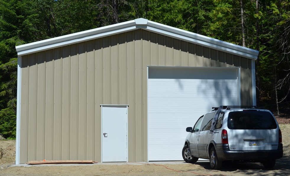 Steel-garage-washington Garage building Washington
