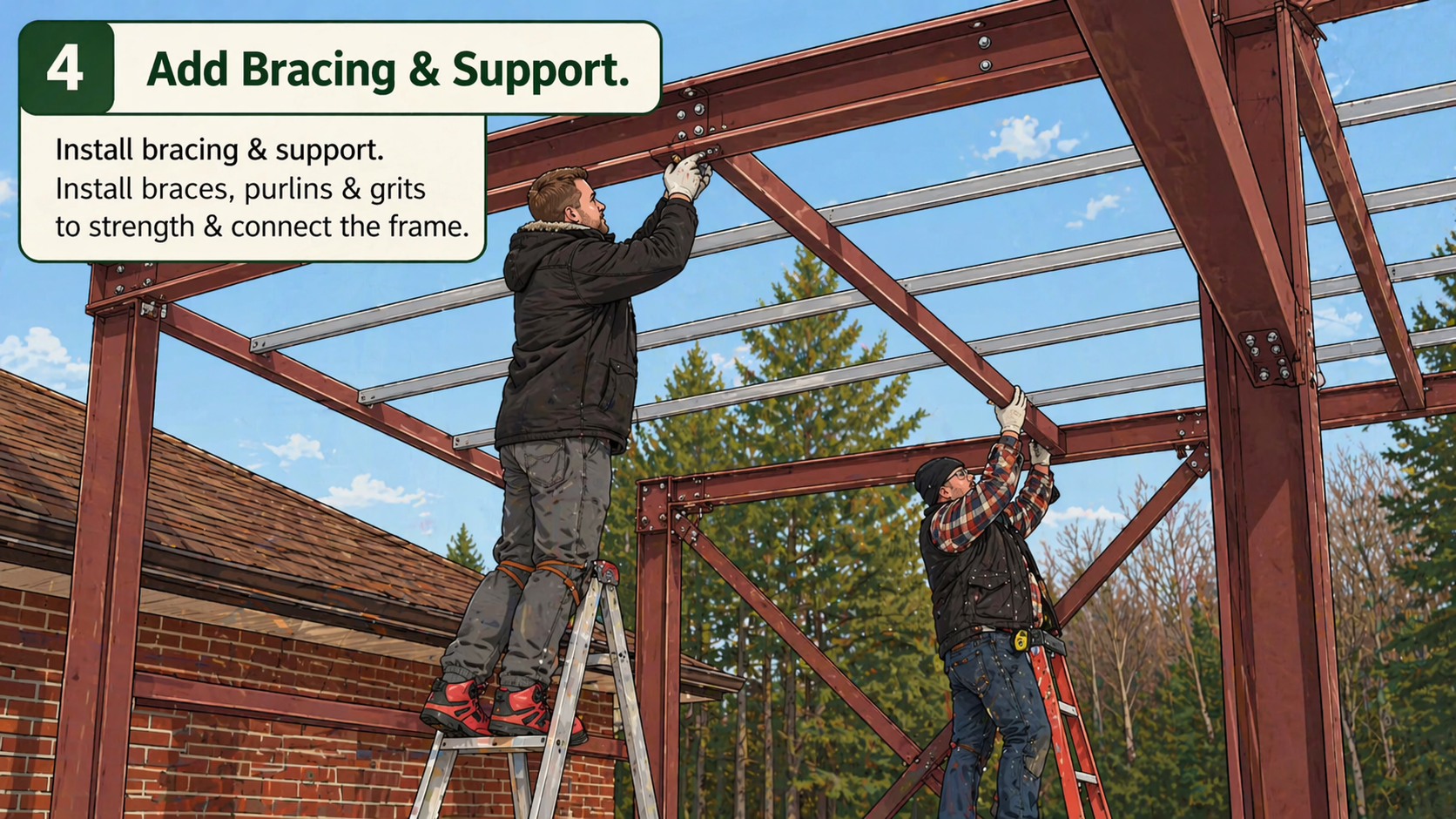 How to brace a steel building