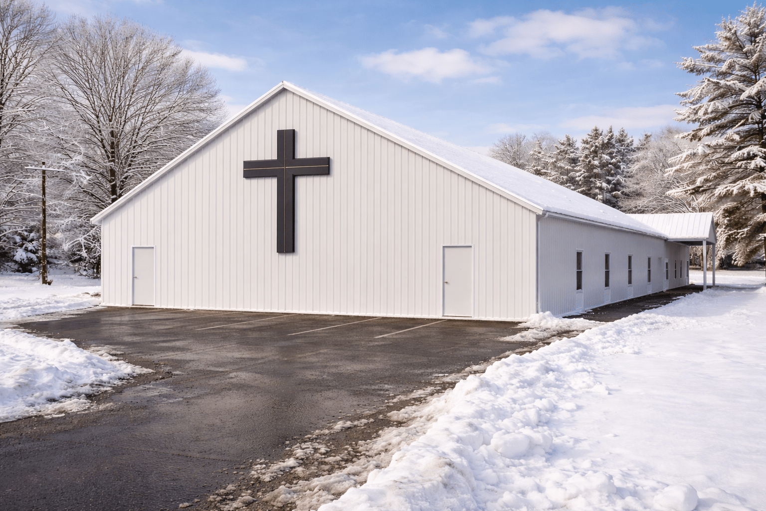 Metal church building kit