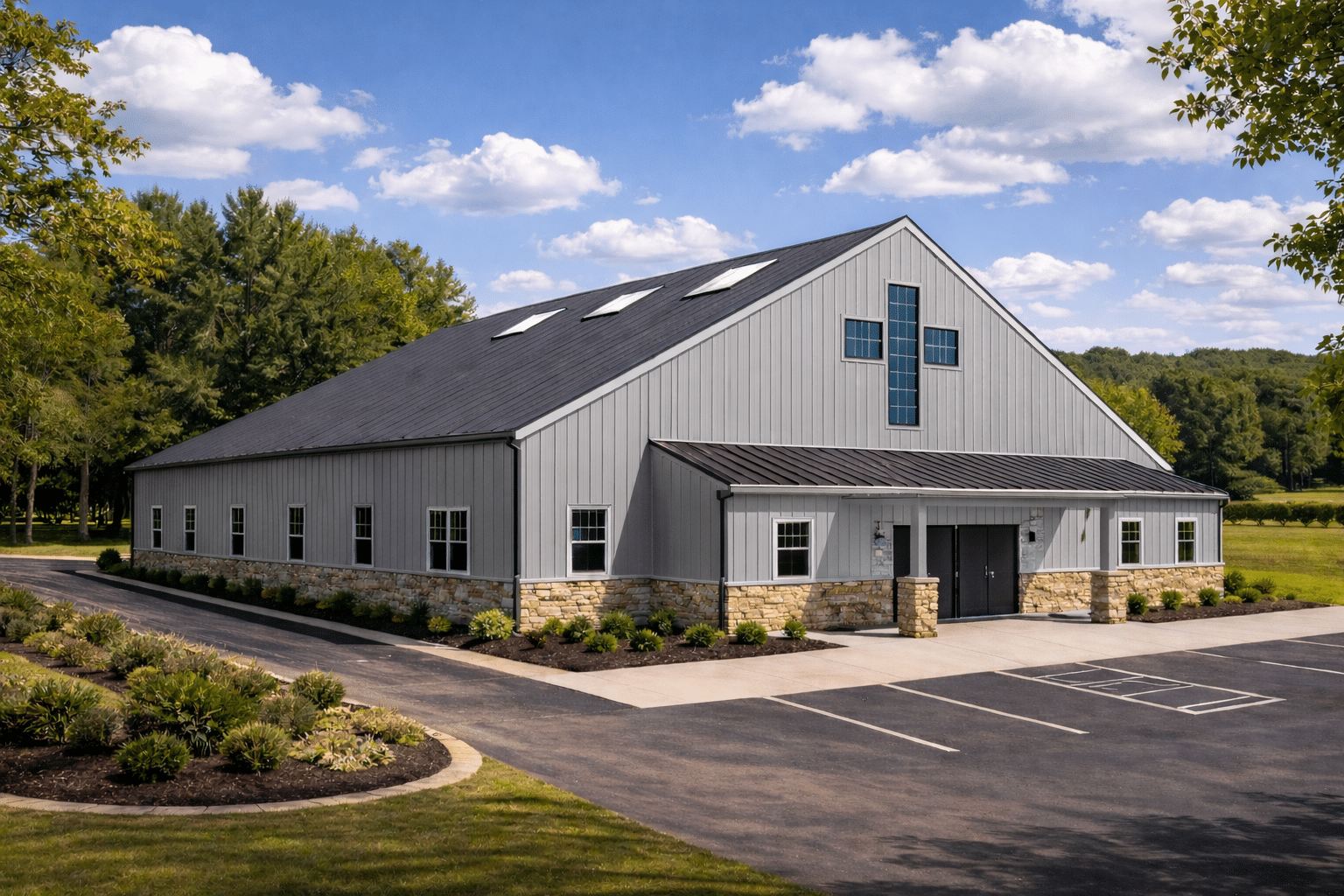 Metal church building