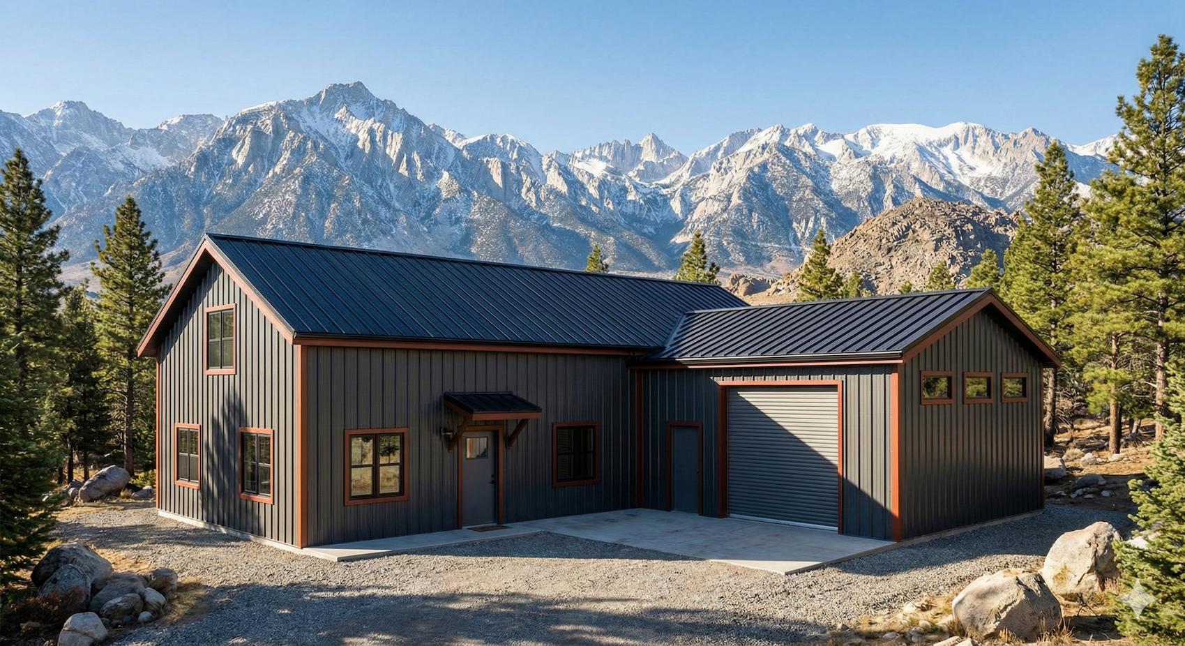 Shop house built in steel