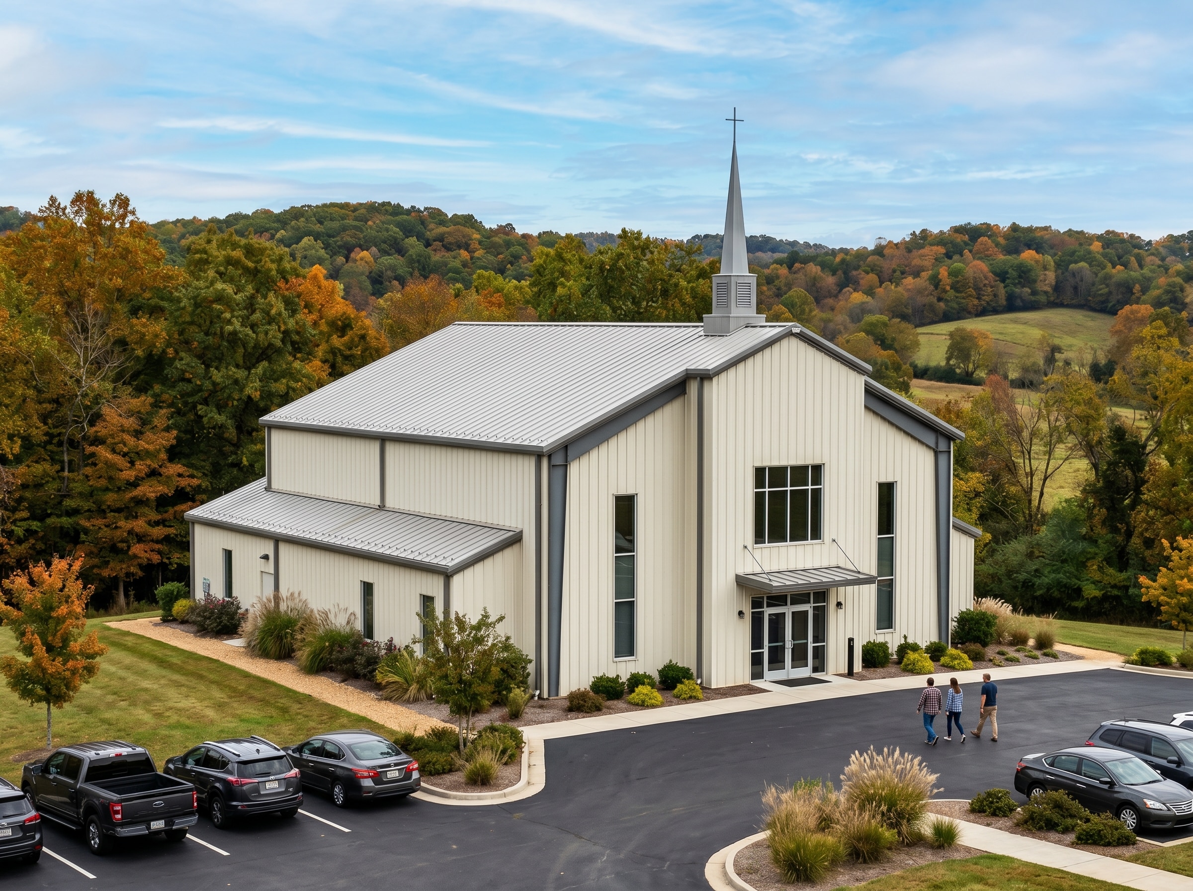 Metal church building Tennessee