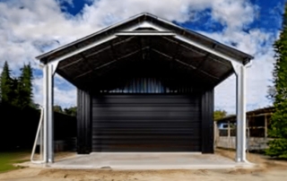 Steel carport shed