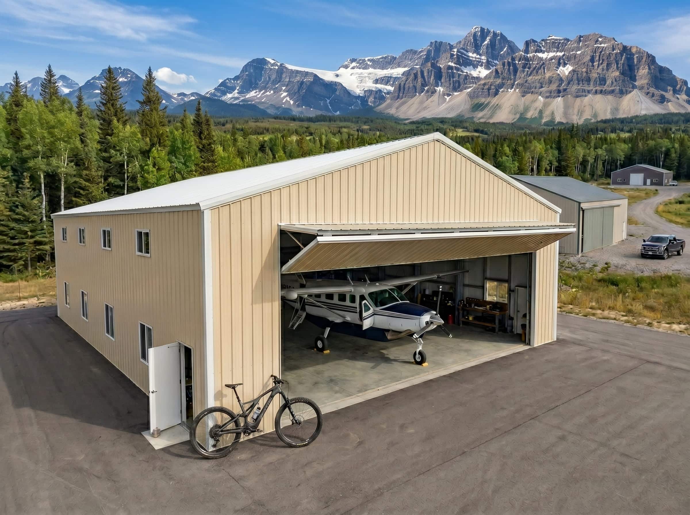Airplane hangar Alberta