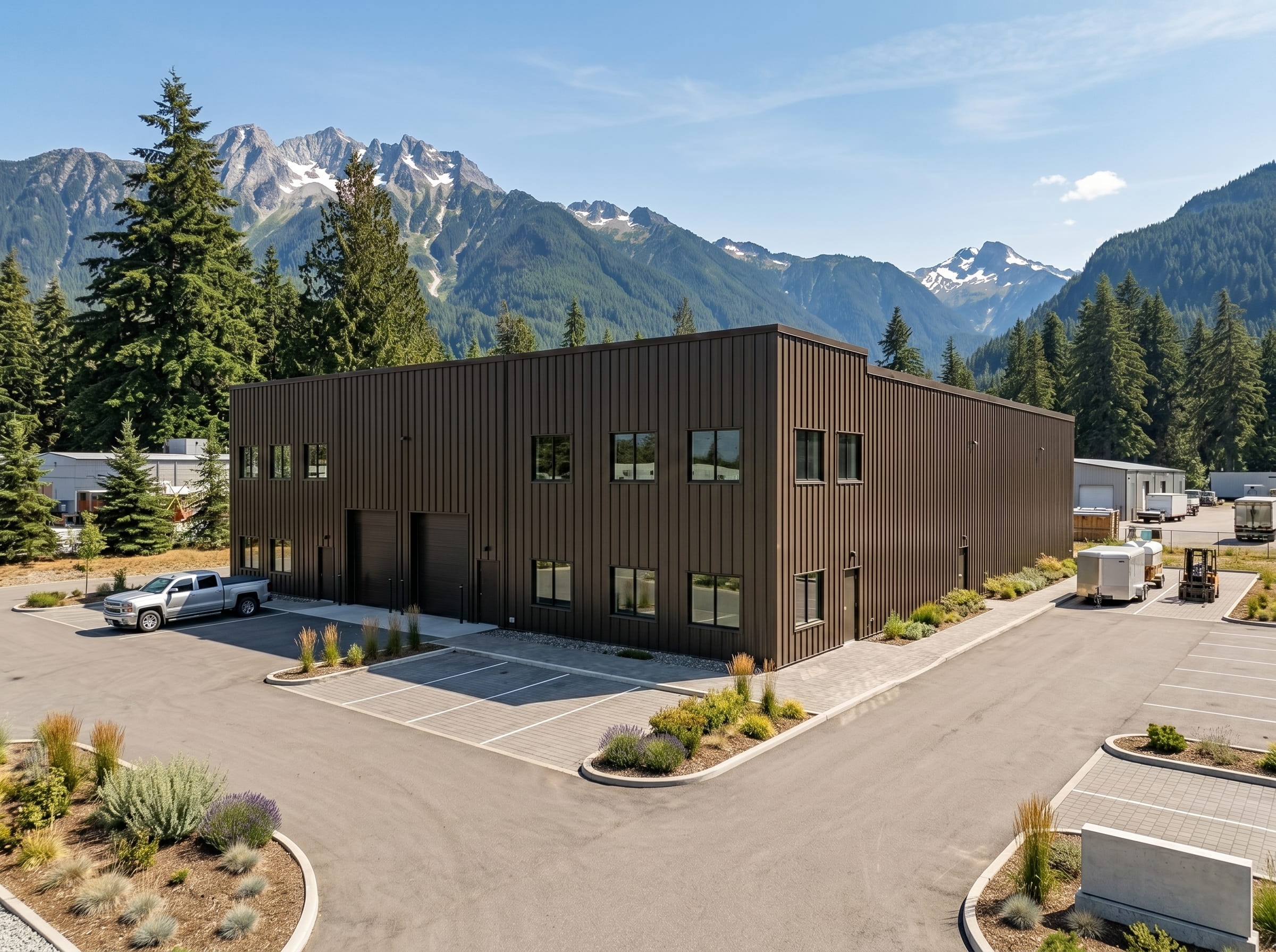 Industrial steel building British Columbia