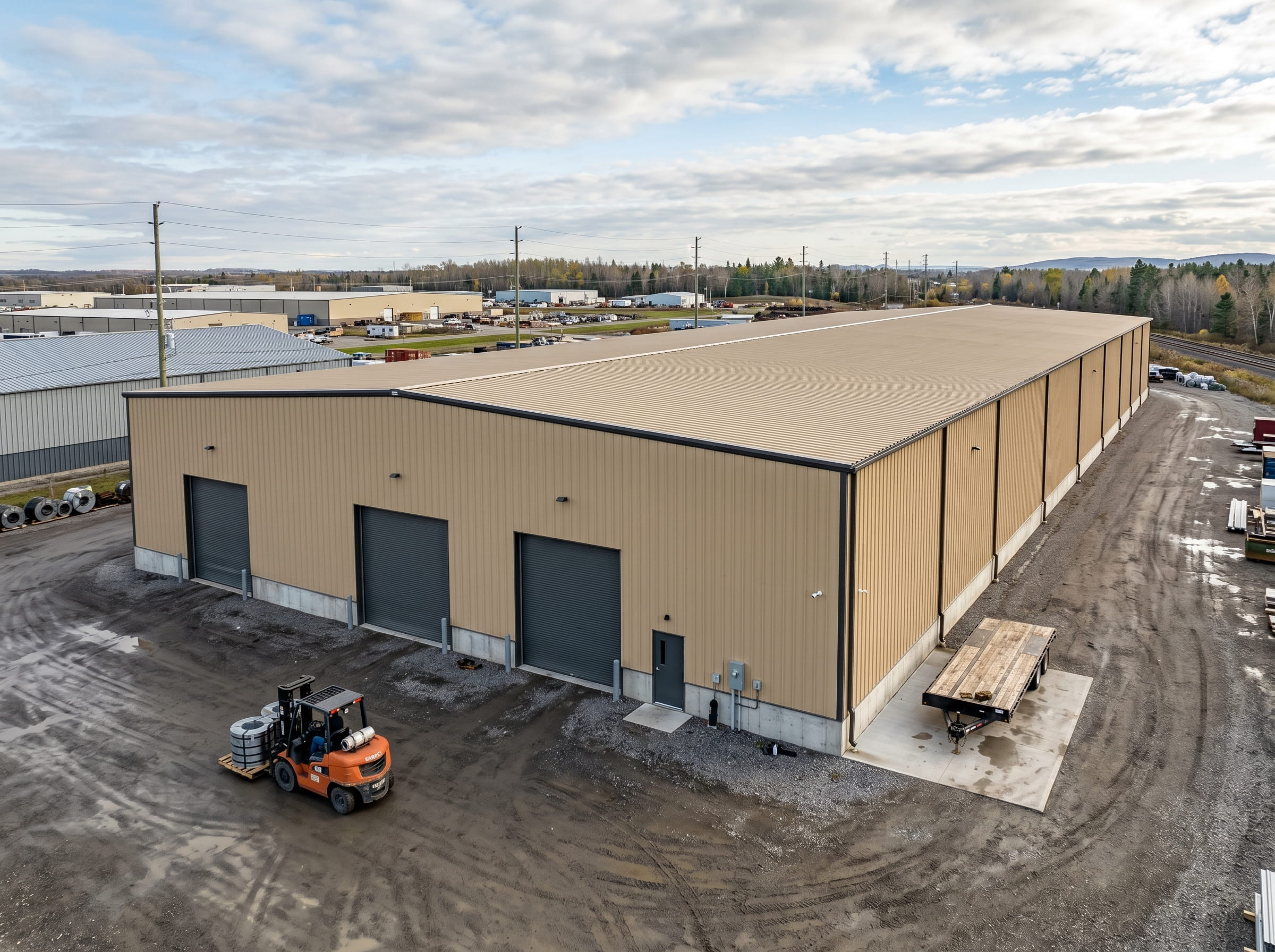 Steel warehouse building Ontario