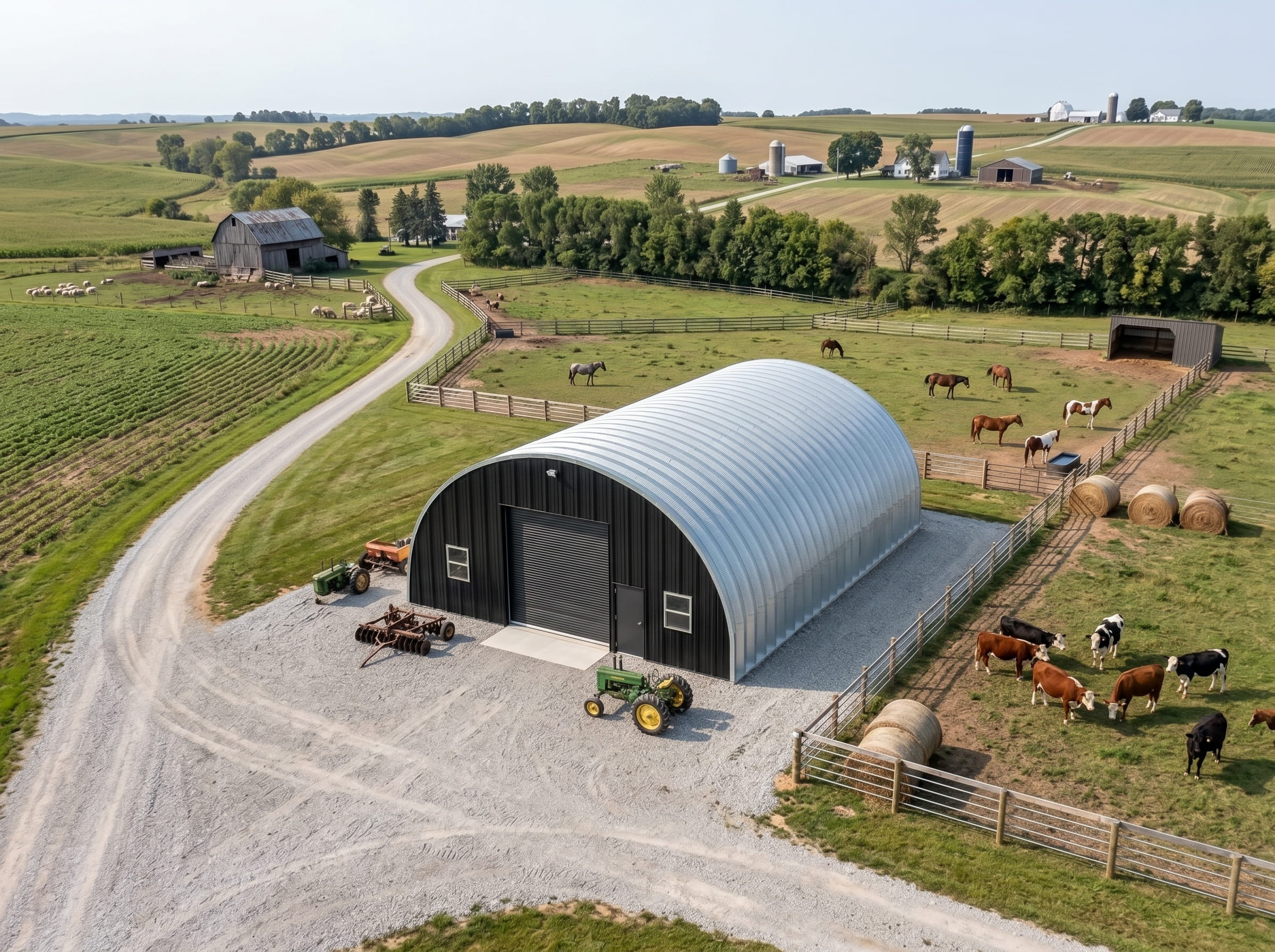 Steel Quonset hut Alberta