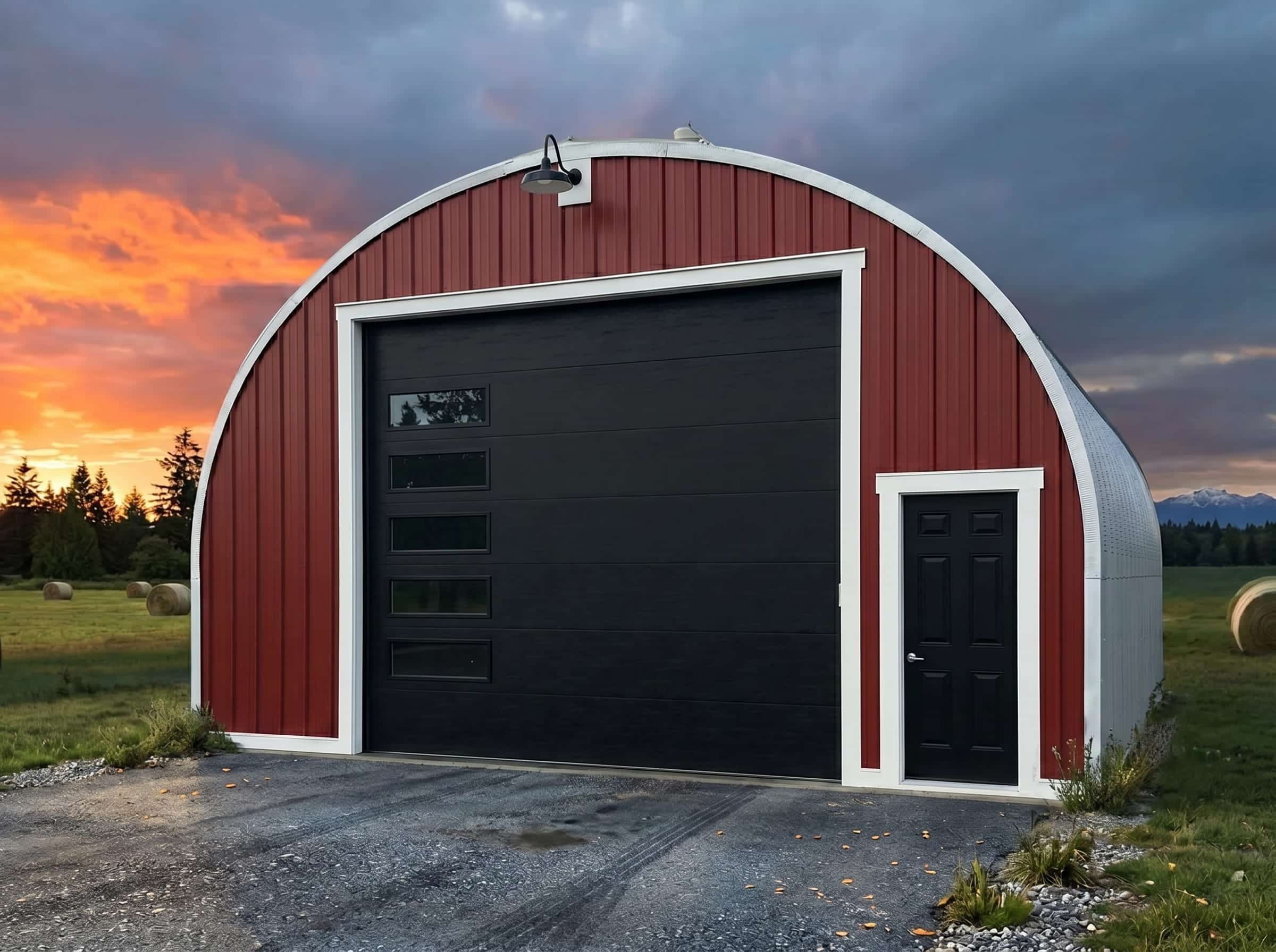 Steel quonset hut BC Canada