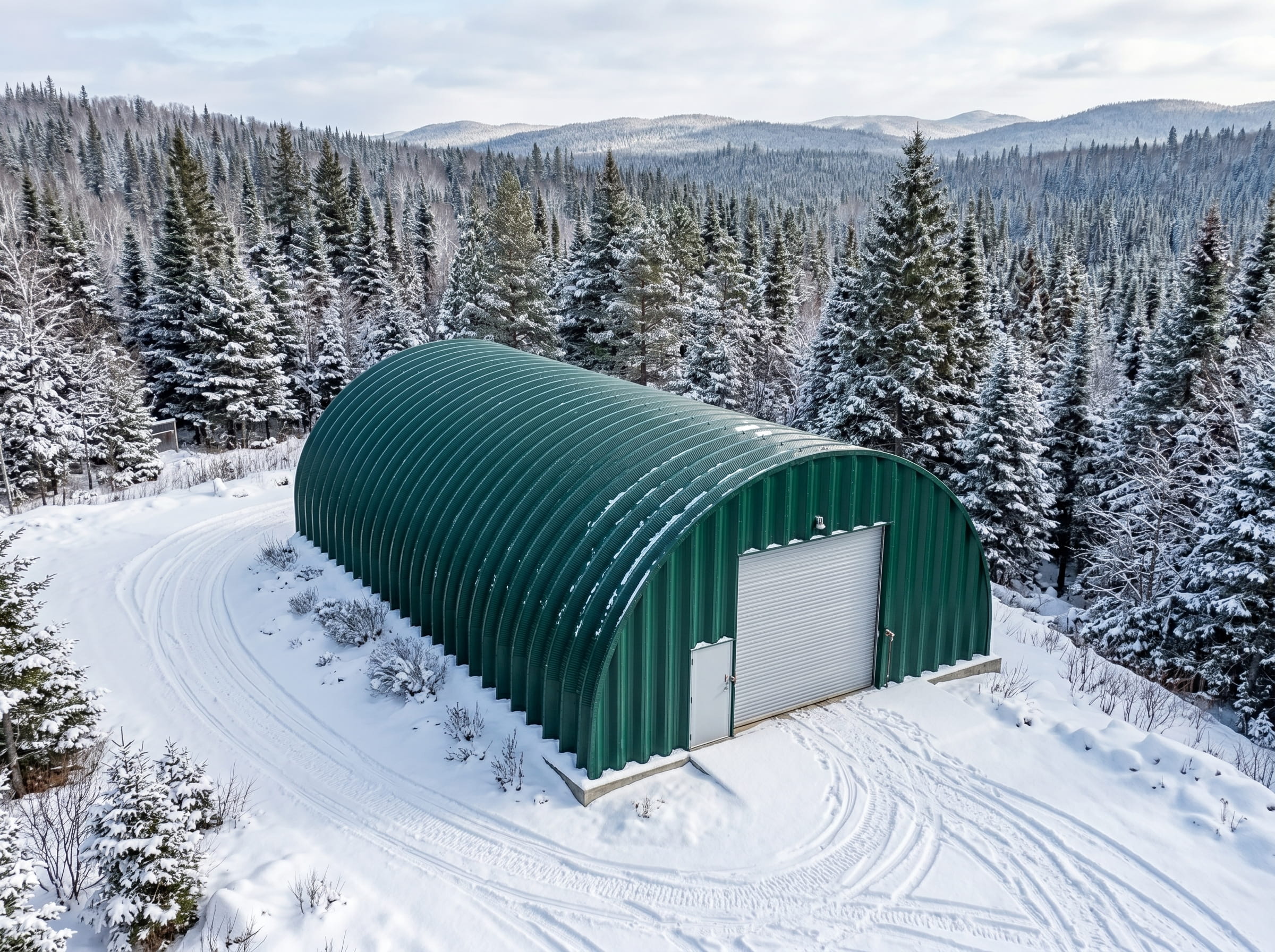 Steel quonset hut Quebec