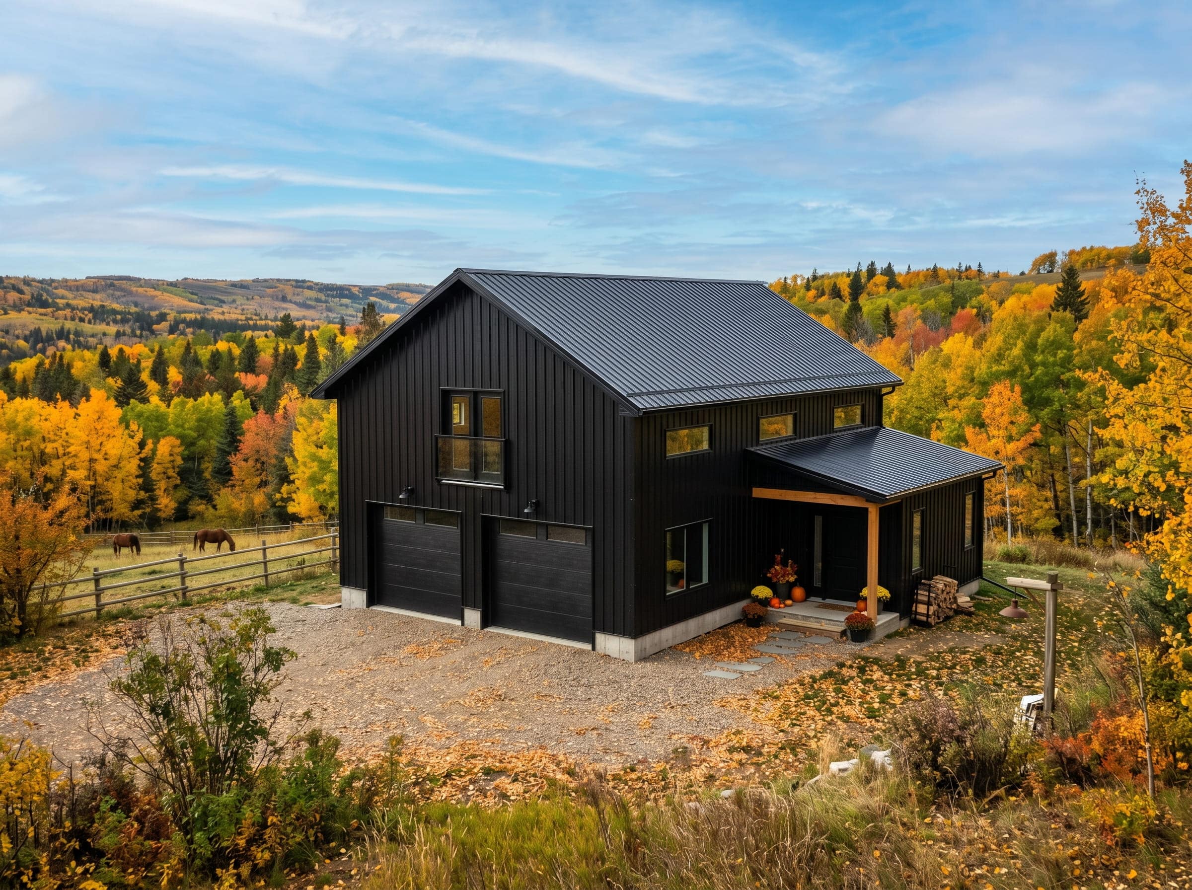 Steel barndominium Alberta