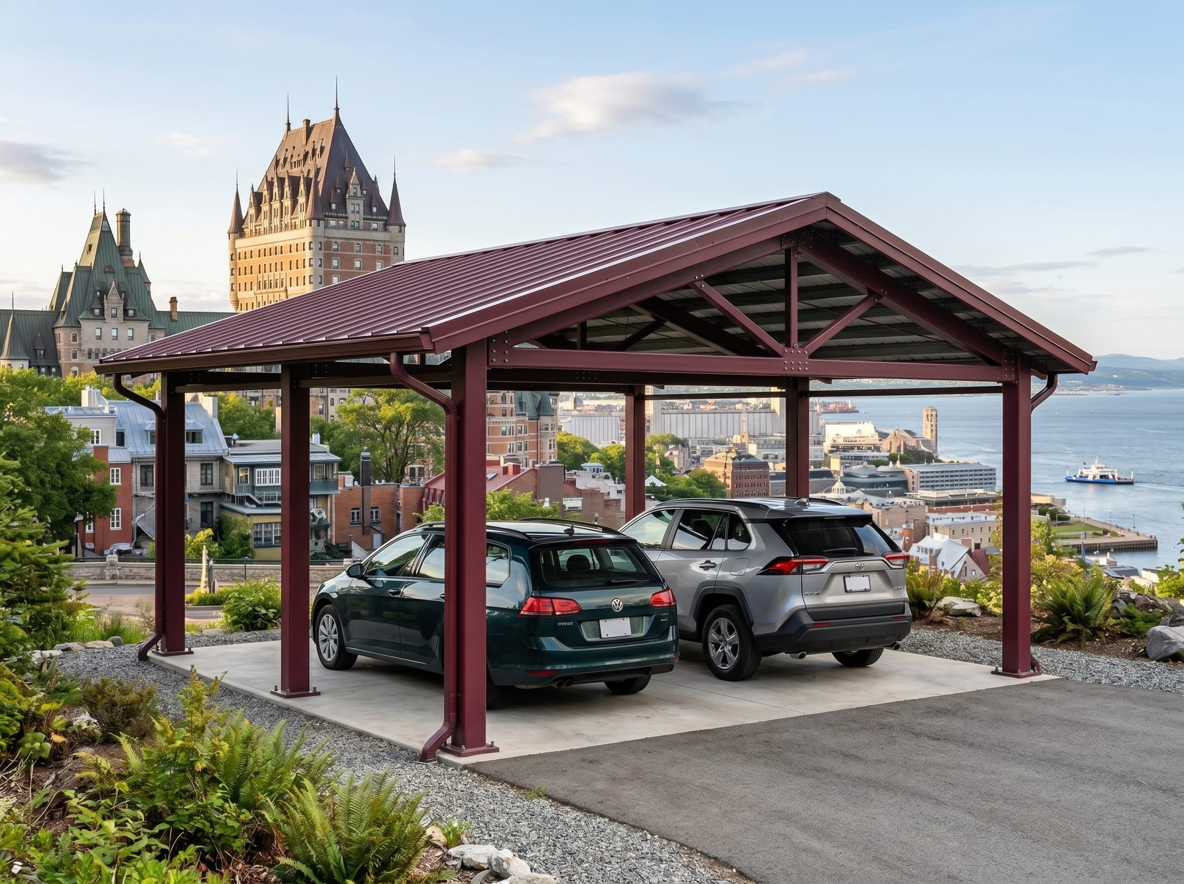 Steel carport Quebec