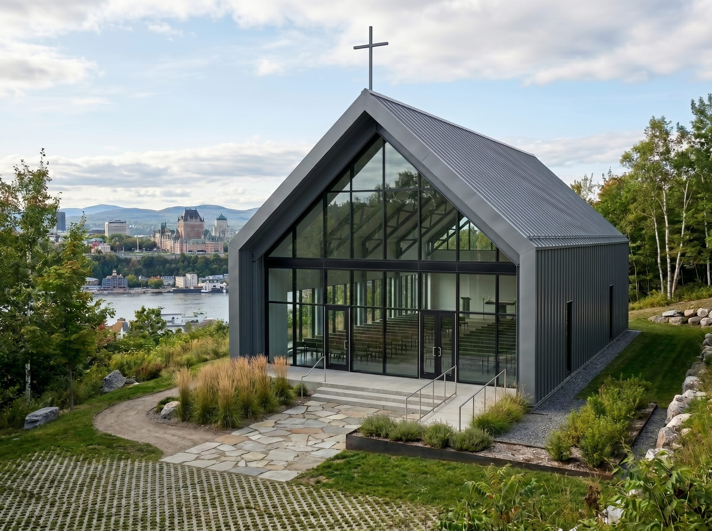 Steel church Quebec city