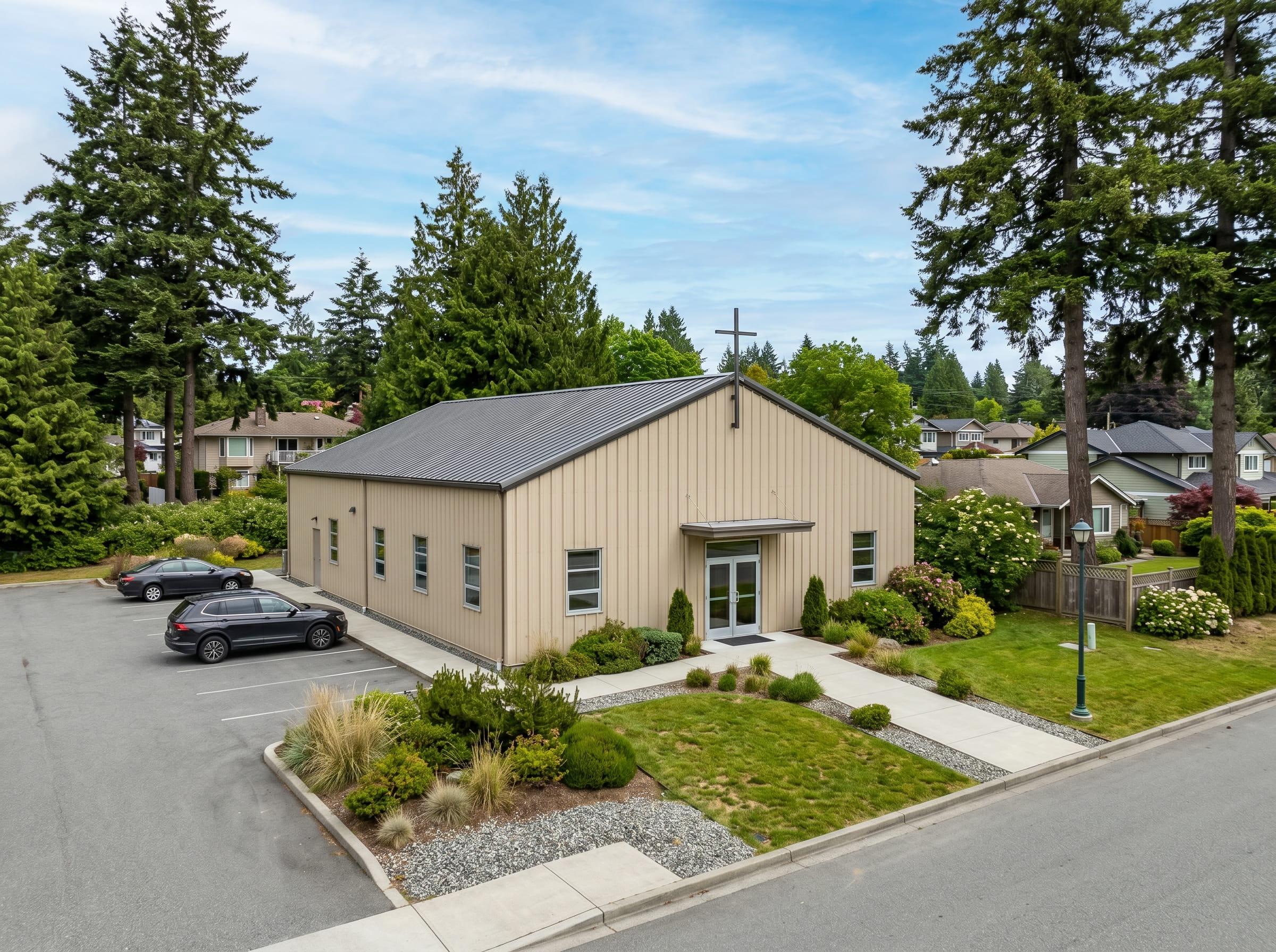 Church steel building British Columbia