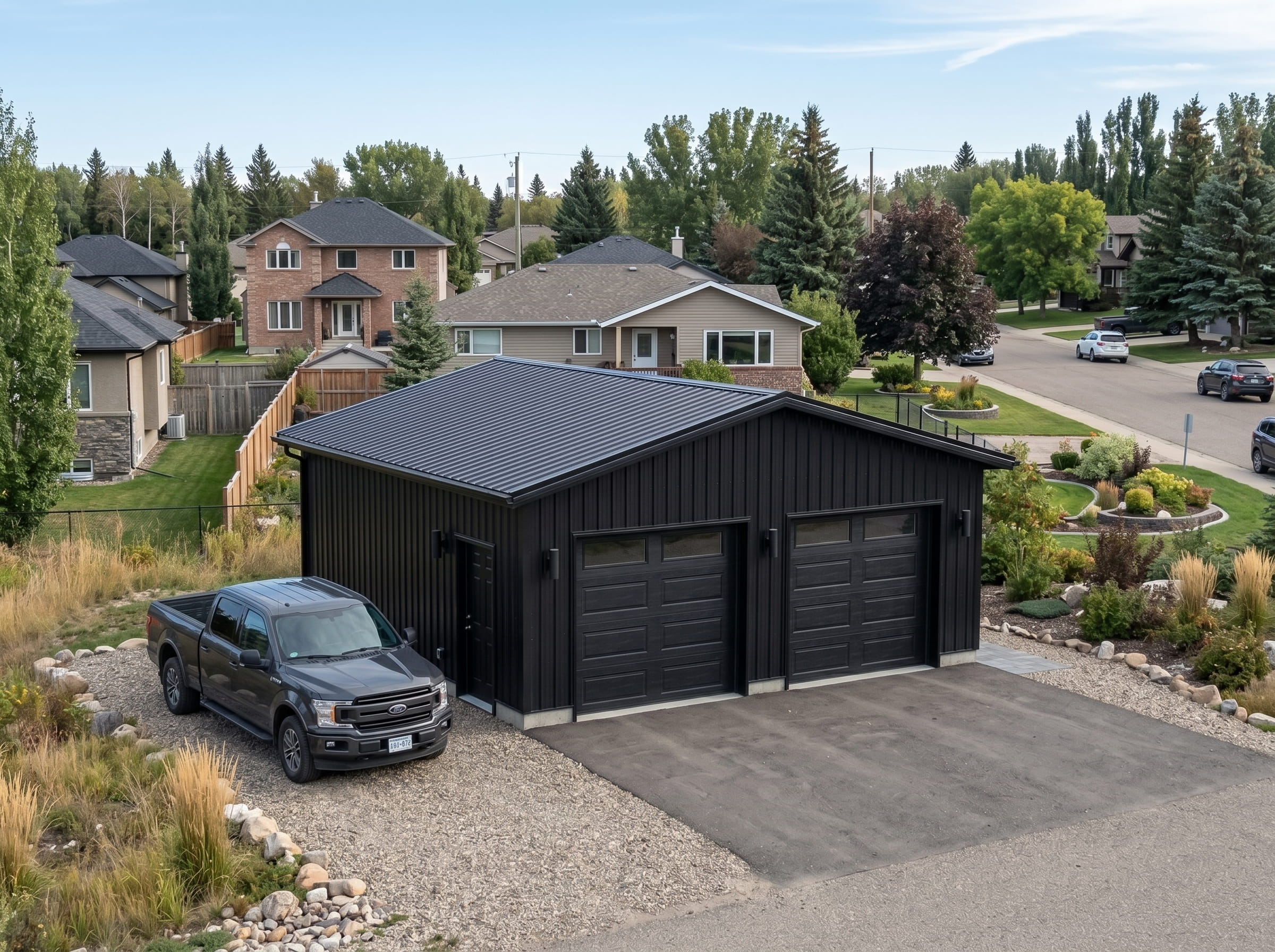 Steel garage Alberta