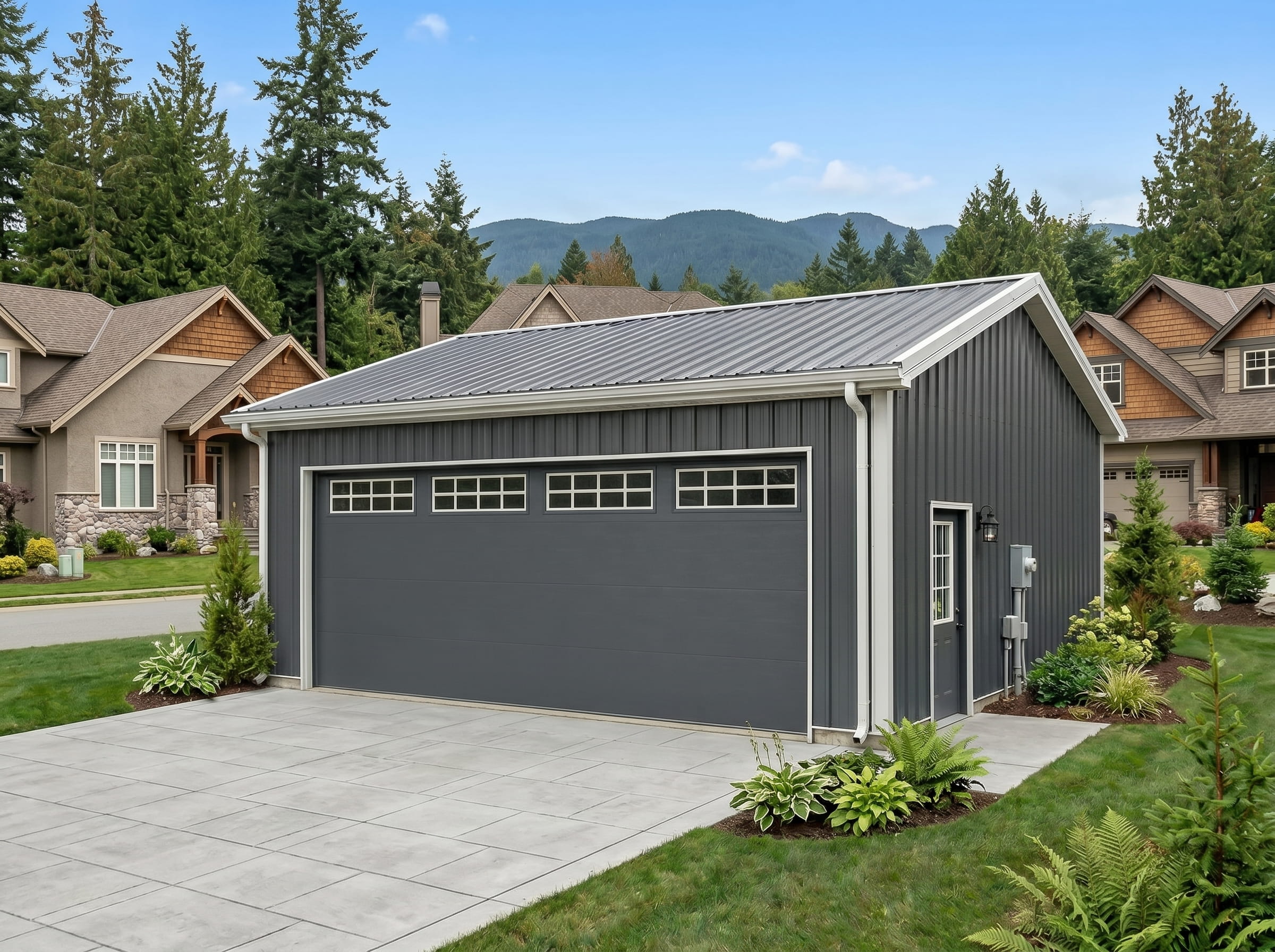Steel garage BC