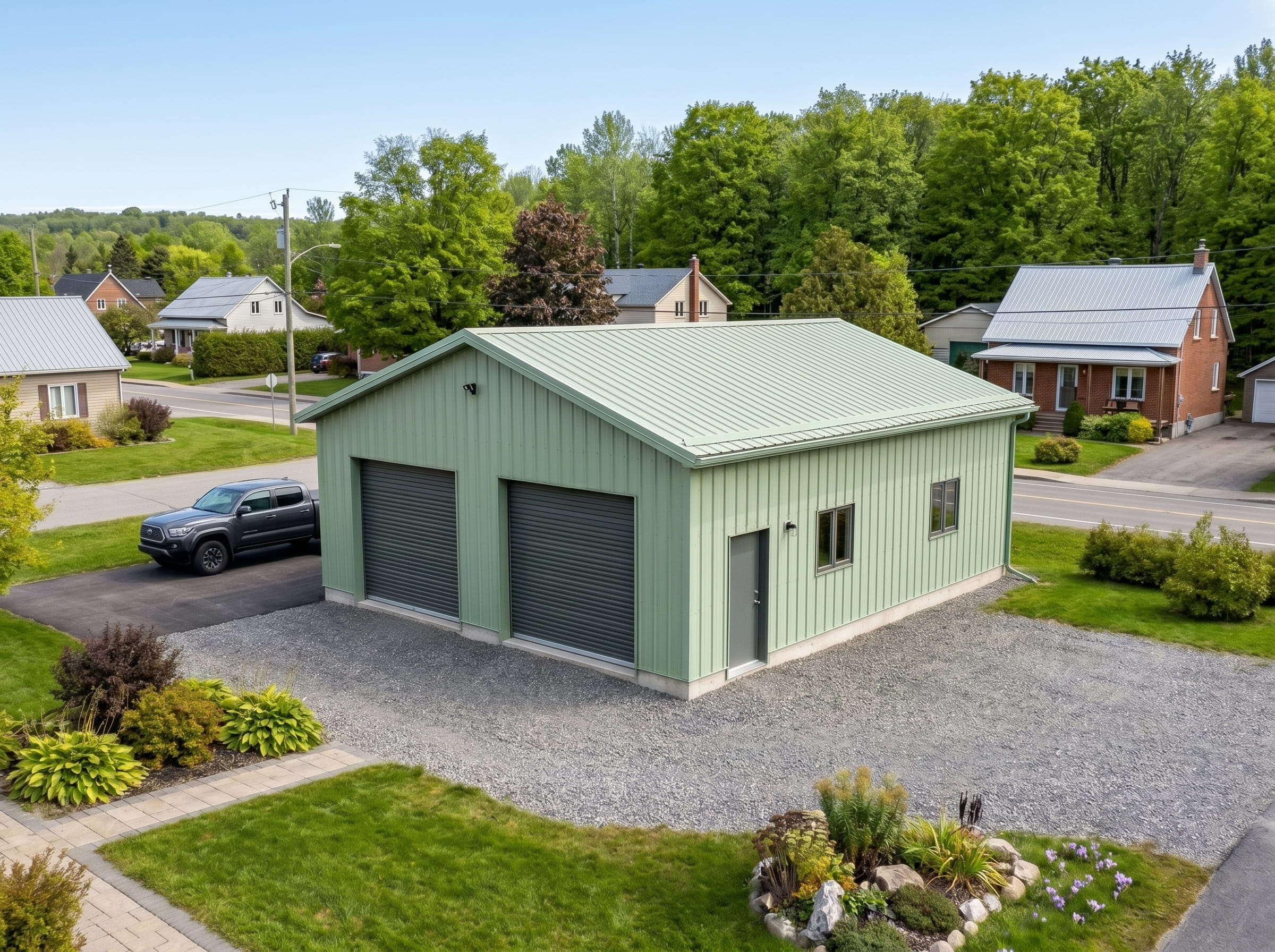 Steel storage building Quebec city